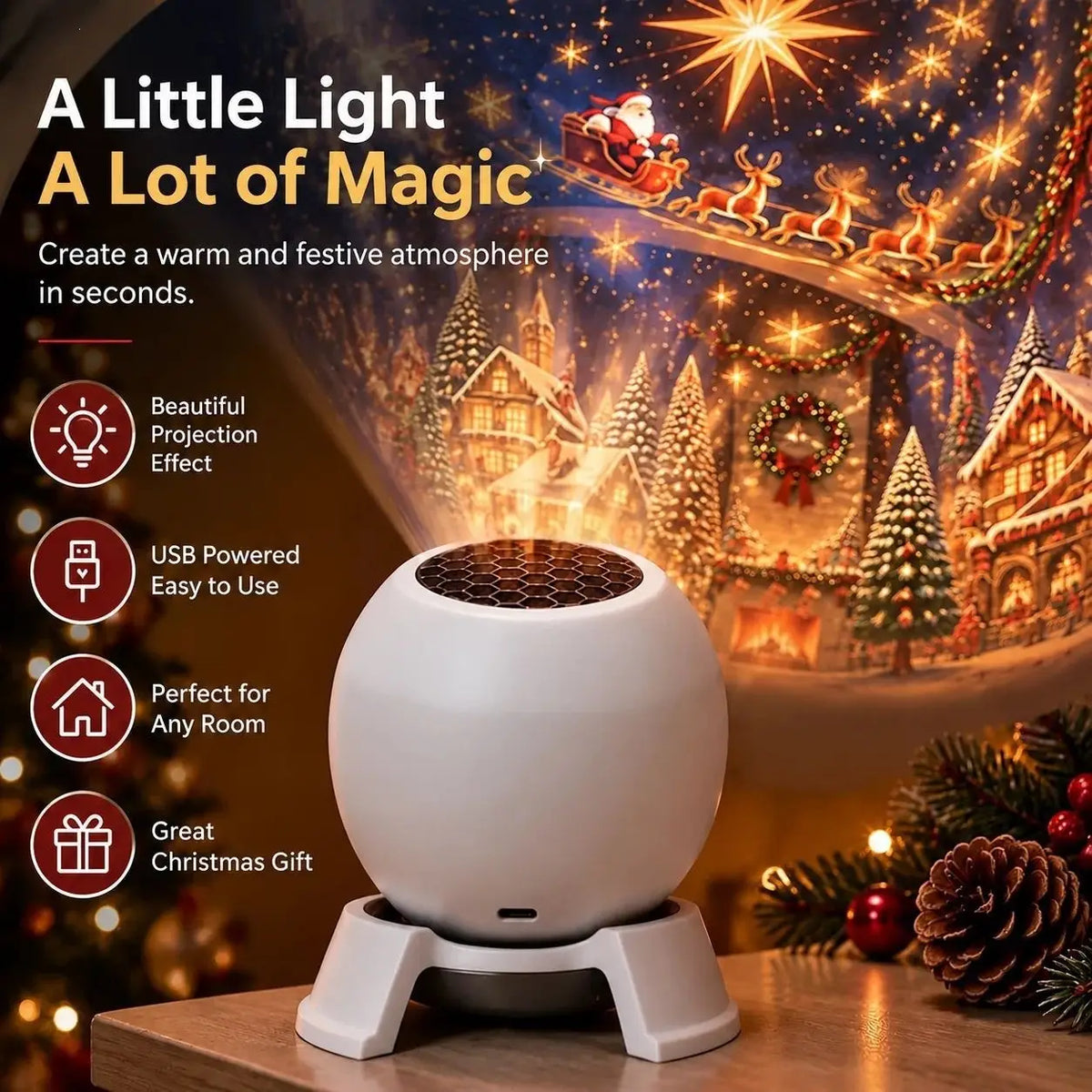 Noellume™️ Christmas Sky Projector