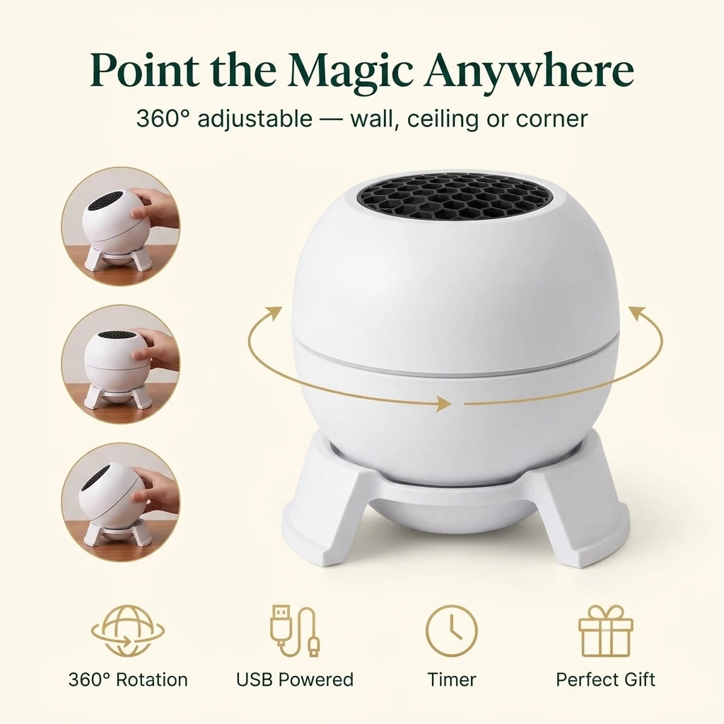 Noellume projector 360 degree adjustable on its stand